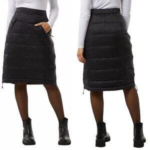 Elegant Black A-Line Skirt